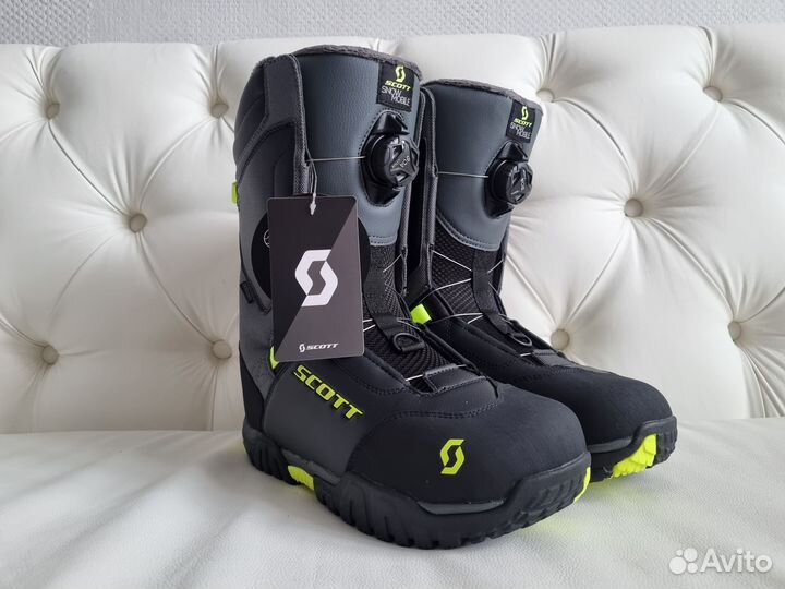 Мотоботы снегоходные scott X-Trax Evo yellow neon