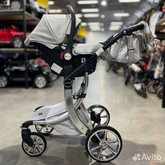 Коляска 3в1 Новая высшего класса (Кожа)
