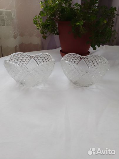 Хрустальная салатница маленькая