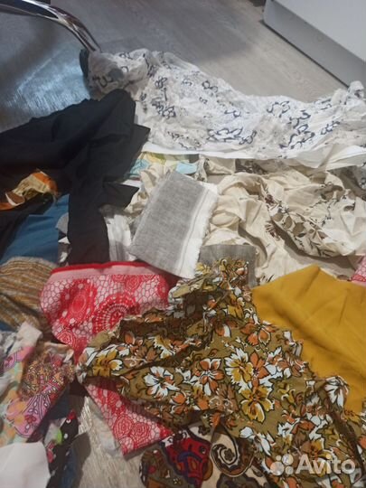 Пакет обрезков разной новой ткани