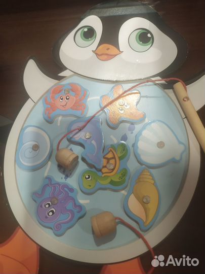 Деревянные игрушки набором