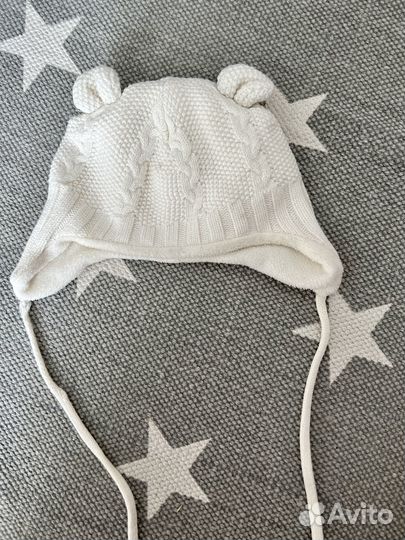 Шапочки hm, zara и др. для девочки 2-8 мес