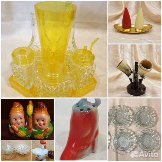 Набор для специй солонки креманки СССР