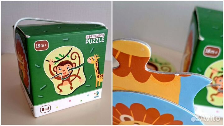 Пазлы Развивающие игры для малышей 1-2-3 года