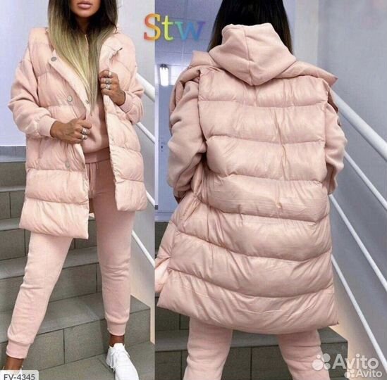 Женский теплый спортивный костюм тройка 46-56р