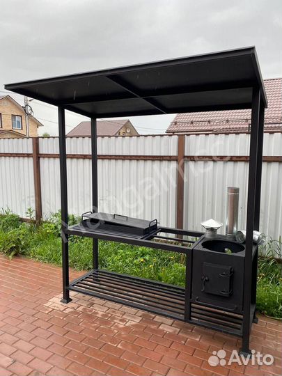 Мангал в стиле лофт