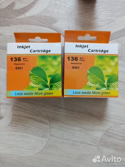 Картриджи новые 136 цветные для hp