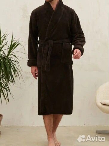 Мужской махровый халат 52