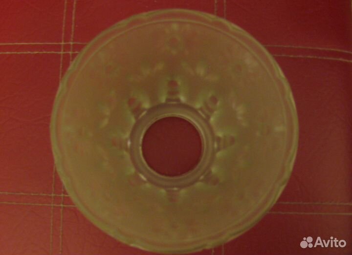 Плафон толстое стекло рифлёный рисунок