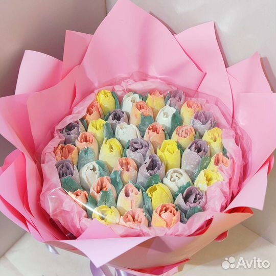 Букеты и композиции из домашнего зефира