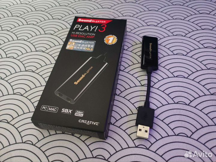 Звуковая карта creative sb play 3 usb