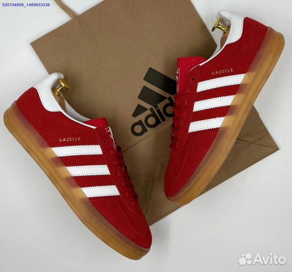 Кроссовки Adidas Gazelle Red (Арт.85319)