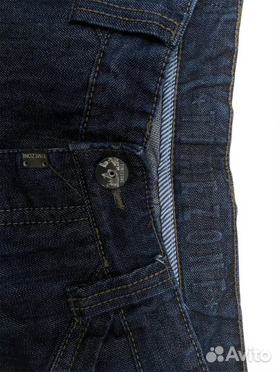 Джинсы широкие плотные timezone