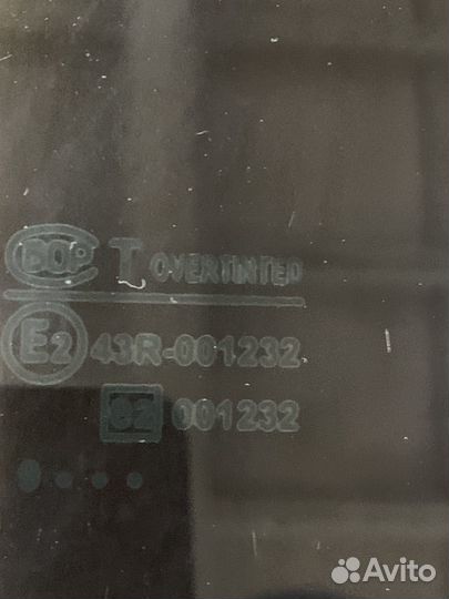 Стекло отпускное заднее правое ваз 2110\2170