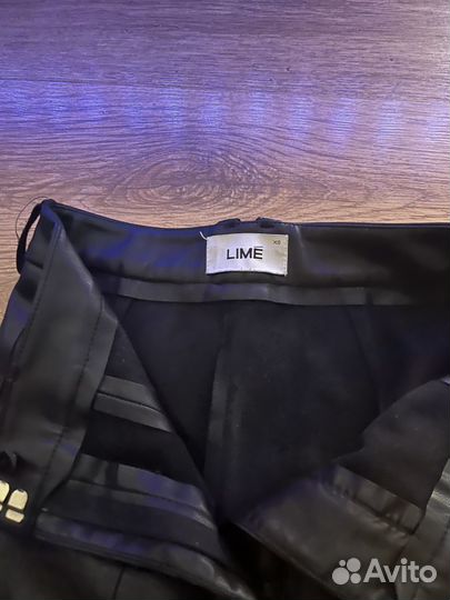 Кожаные брюки lime