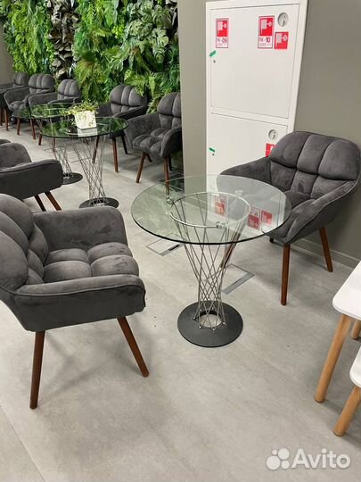 Кресло stool group серое (кол-во: 2)