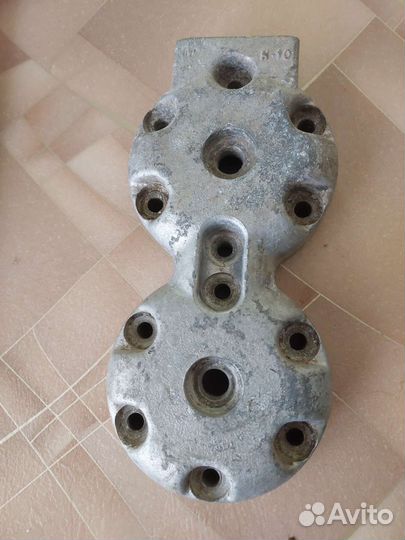 Головка блока целиндров от лодочного мотора вихрь