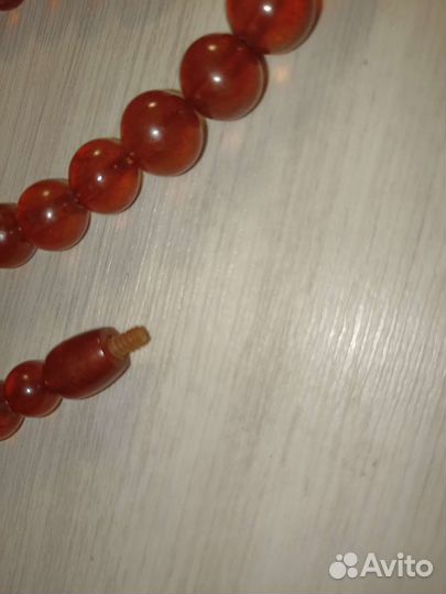 Янтарные бусы СССР 47 см