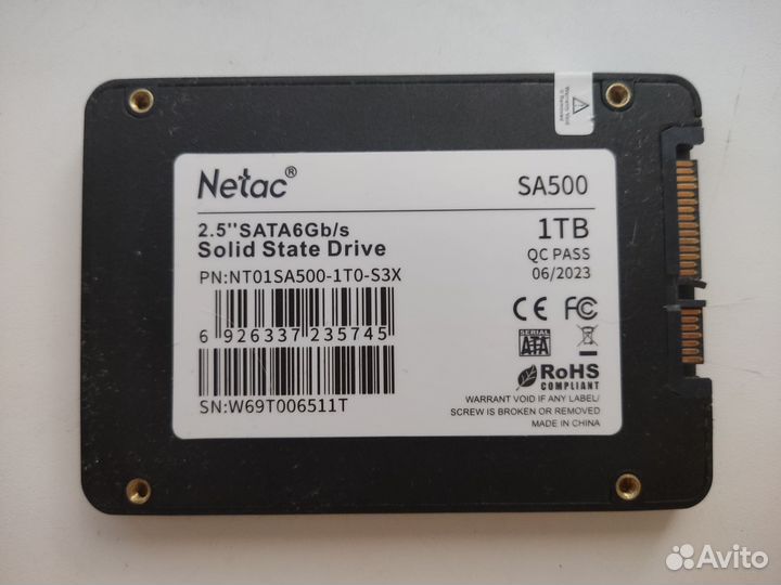 Ssd накопитель 512 gb и 1тб