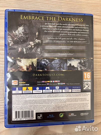 Dark souls 3 goty ps4