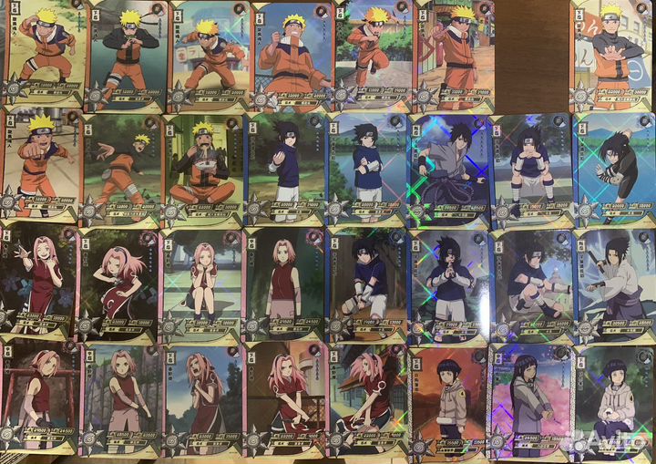 Карточки наруто