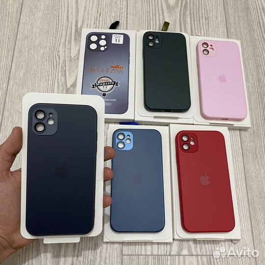 Чехлы на iPhone 11 матовые Magsafe Premium