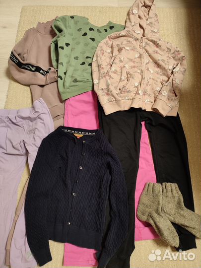 Большой пакет одежды на девочку р. 134