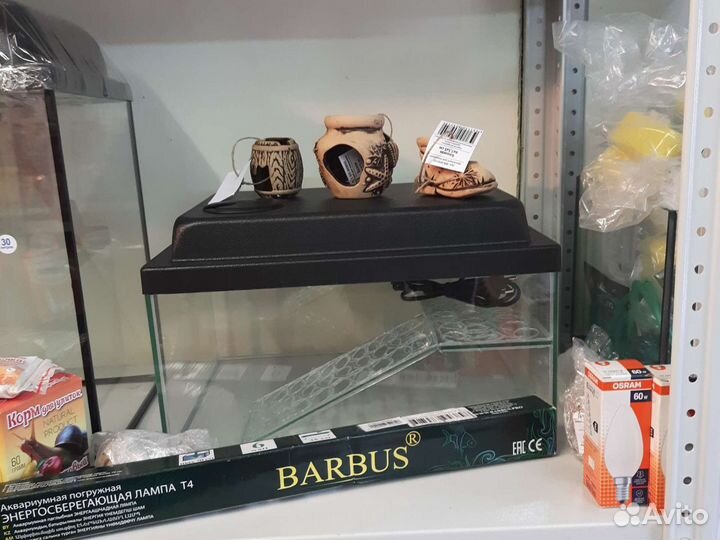 Террариум, аквариум, черепах, лампа, корм