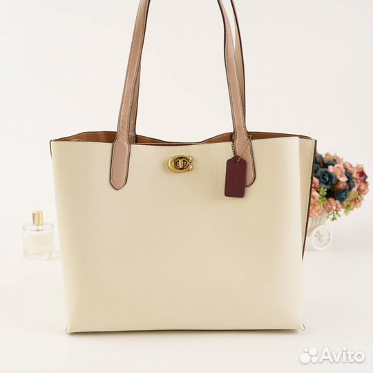 Сумка женская натуральная кожа coach