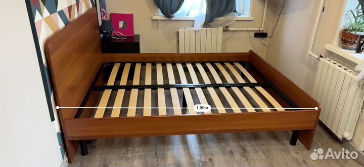 Кровать двухспальная 160 200 без матраса