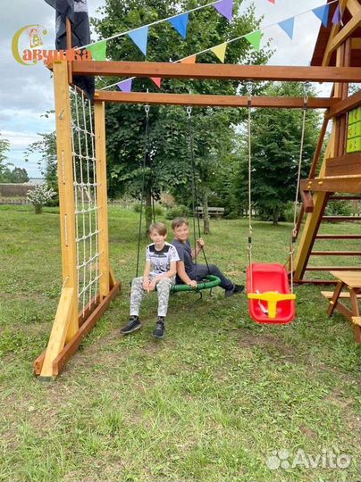 Площадка для дачи Савушка TooSun 4 Plus с песочниц