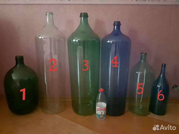 Бутыль стеклянная