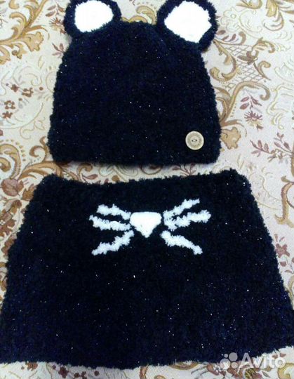 Комплект шапка и снуд детский