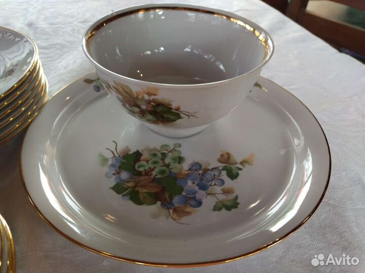 Сервиз Виноград СССР новый