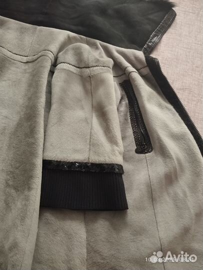 Пальто, воротник из натуральной овчины