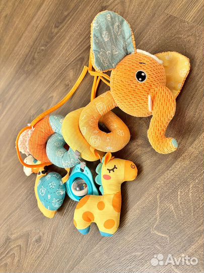 Игрушка спираль погремушка подвесная