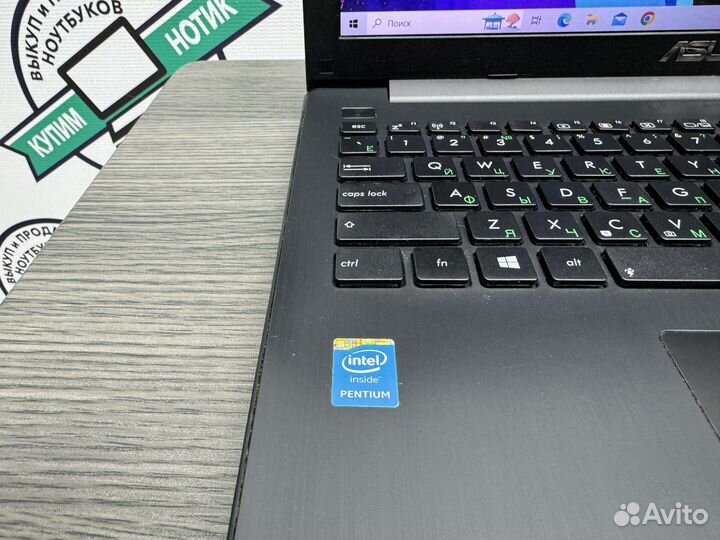 Тонкий Asus 4 ядра Pentium N3540 4Gb SSD 128Gb