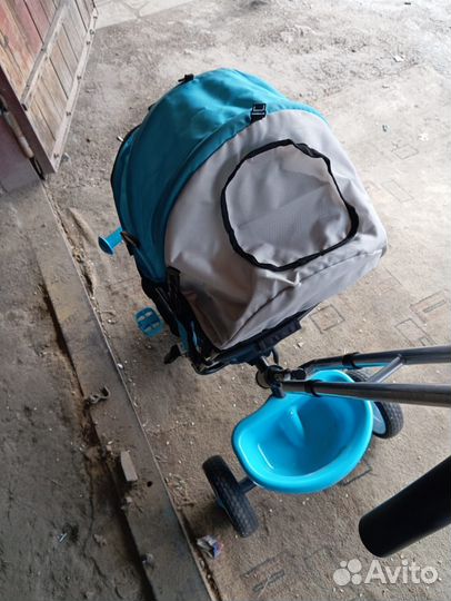 Детский велосипед коляска с ручкой