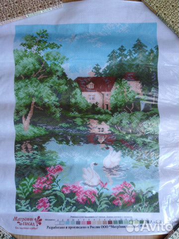 Канва с рисунком для вышивания