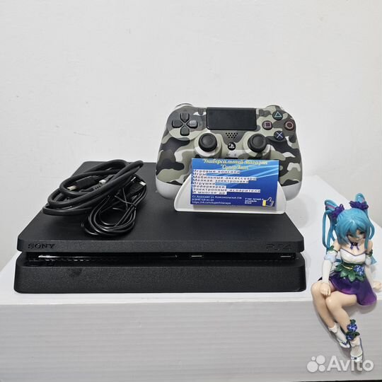 PS4 Slim 500GB с Fifa, GTA. Магазин Гарантия