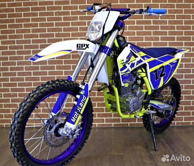 Мотоцикл Motoland XT250 бело-синий