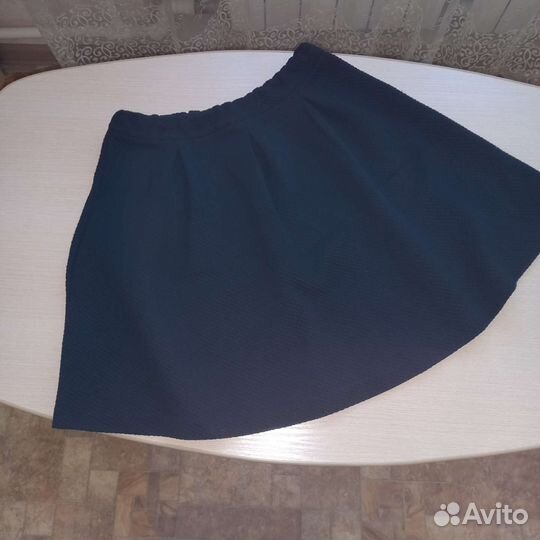 Юбка школьная тёмно-синяя
