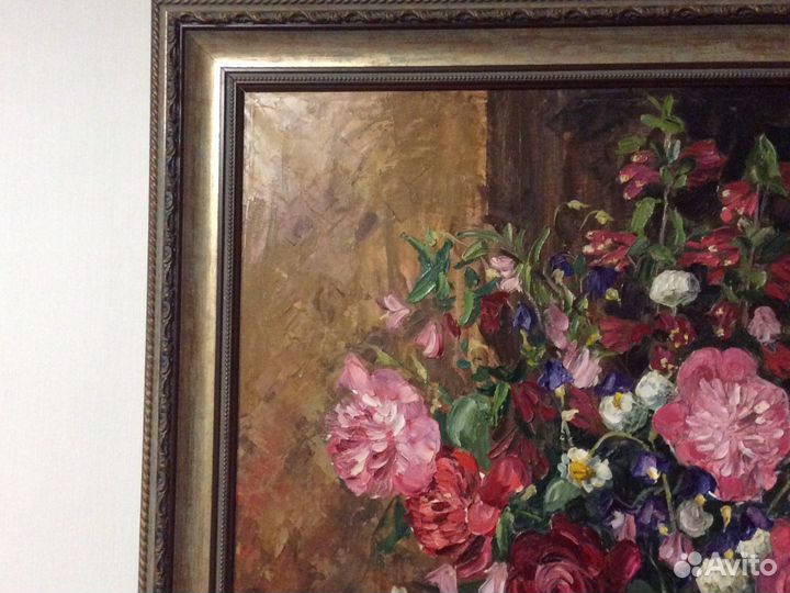 Картина маслом на холсте цветы
