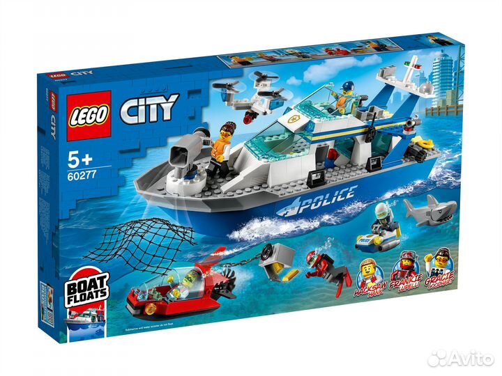 Lego City Police 60277 Катер полицейского патруля