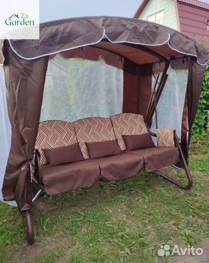Садовые качели оазис шоколад