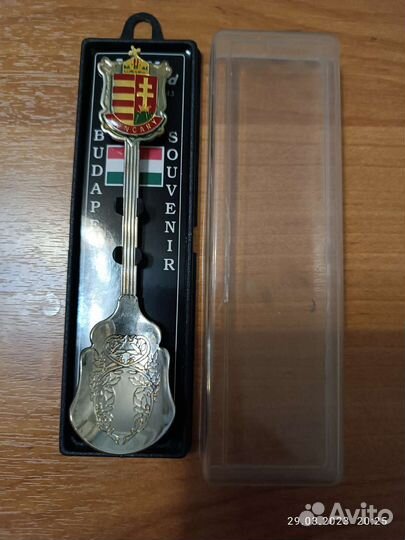Ложка сувенирная серебряная Будапешт