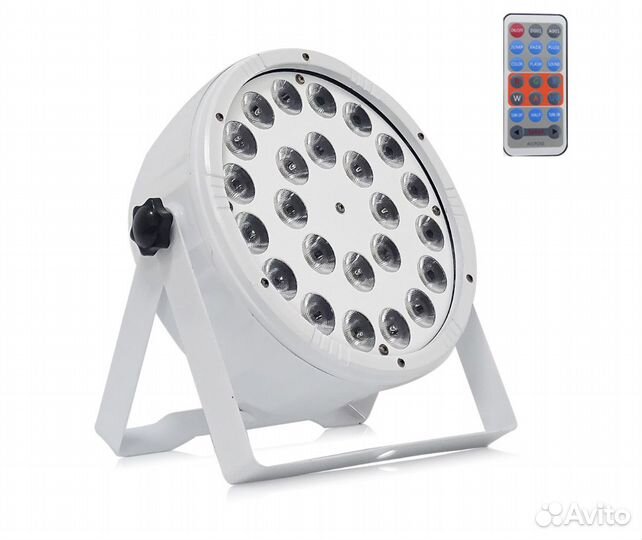 Прожектор Led par 24*12w rgbwa+UV (белый корпус)