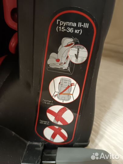 Детское автокресло 15 до 36 кг isofix