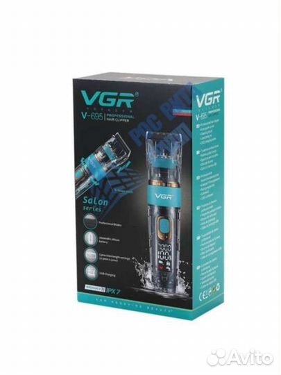 Электробритва VGR VGR-695, прозрачный