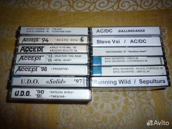 Кассеты студийки зарубежный рок, поп. Кучками